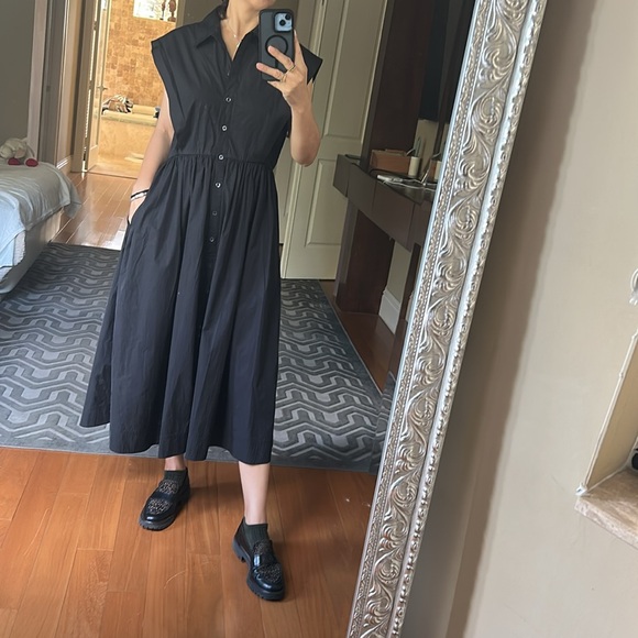 CO 
Black Sleeveless Placket Dress - Picture 10 of 10